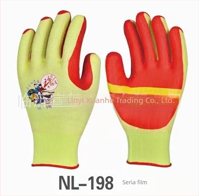 Mănuși Altair din fir de bumbac, palmă din latex, rezistente la tăieturi, pentru utilaje, materiale de construcții și industrie auto