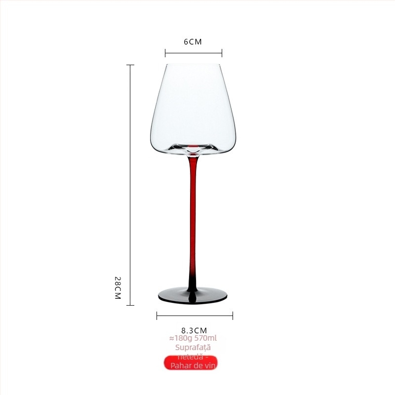 Set de pahare de vin Craftsmen – Stil modern minimalist, Logo imprimat, 24 bucăți