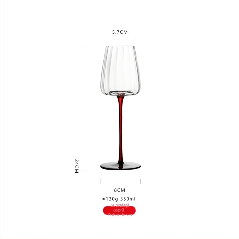 Set de pahare de vin Craftsmen – Stil modern minimalist, Logo imprimat, 24 bucăți
