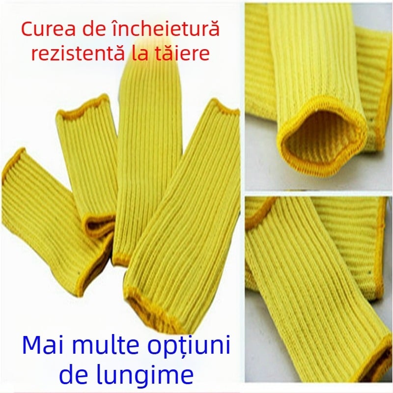 Manșete pentru braț din Kevlar – rezistente la uzură, protecție anti-tăiere pentru fierăstrău cu lanț, tăiere, grădinărit și muncă industrială (versiune extinsă)
