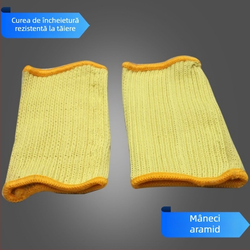 Manșete pentru braț din Kevlar – rezistente la uzură, protecție anti-tăiere pentru fierăstrău cu lanț, tăiere, grădinărit și muncă industrială (versiune extinsă)