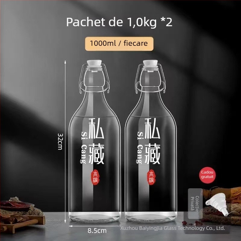 Sticlă de vin din sticlă sigilată Yutian — stil modern minimalist, ambalaj single, logo tipărit, etichetă privată licențiată disponibilă