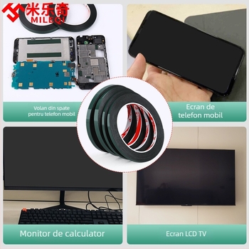 Milky bandă adezivă dublă din spumă, cu adeziv acrilic de înaltă vâscozitate – bază din spumă, potrivită pentru electronice, hârtie, plastic și echipamente