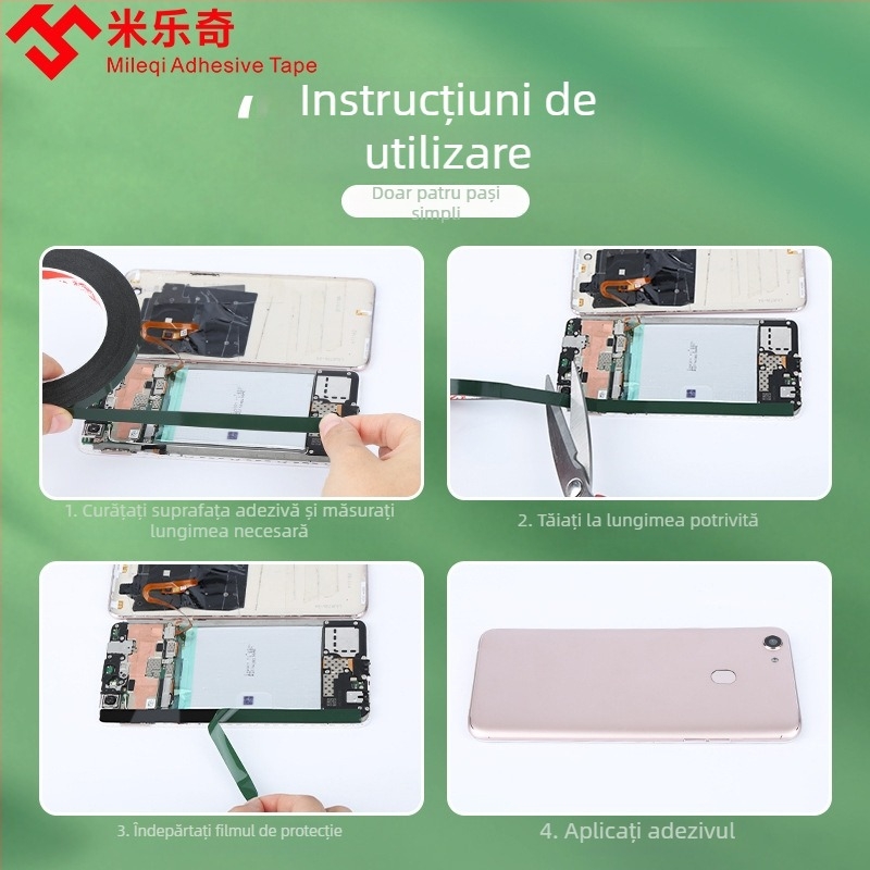 Milky bandă adezivă dublă din spumă, cu adeziv acrilic de înaltă vâscozitate – bază din spumă, potrivită pentru electronice, hârtie, plastic și echipamente