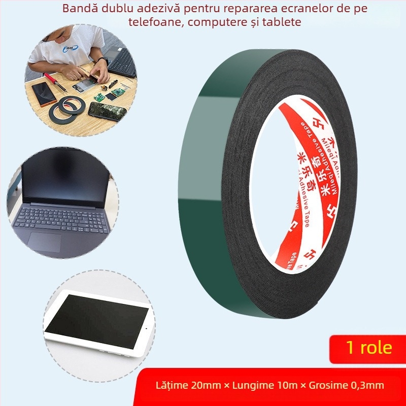 Milky bandă adezivă dublă din spumă, cu adeziv acrilic de înaltă vâscozitate – bază din spumă, potrivită pentru electronice, hârtie, plastic și echipamente