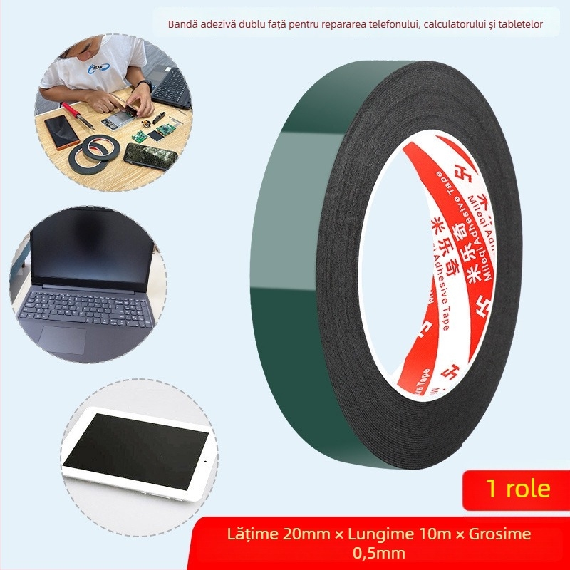 Milky bandă adezivă dublă din spumă, cu adeziv acrilic de înaltă vâscozitate – bază din spumă, potrivită pentru electronice, hârtie, plastic și echipamente