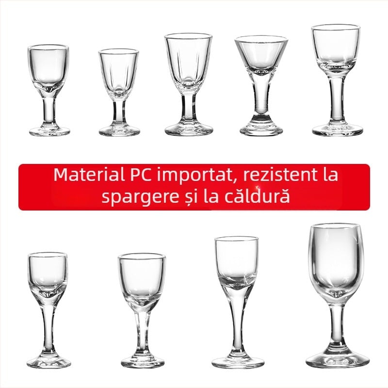 Prosperity pahar plastic pentru băuturi spirtoase, capacitate 1–100 ml, calitate premium, stil simplu