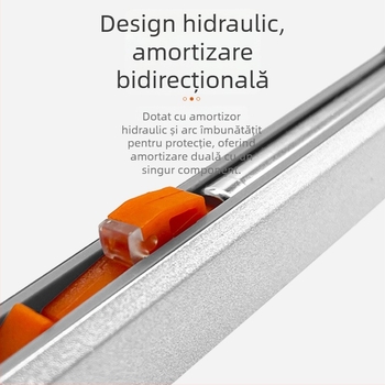 Roată suspendată amortizor cu direcție dublă pentru uși glisante — oțel inoxidabil, Ø28 mm, ax Ø5 mm, sarcină 75–95 kg, potrivită pentru uși din lemn, sticlă și oțel inoxidabil
