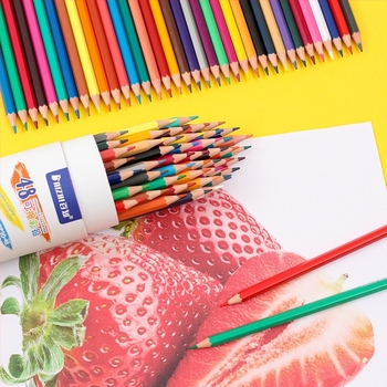 Set de creioane colorate ștergibile, Hundred Knowledge, model BZ-30, carcasă din plastic, ambalaj tubular