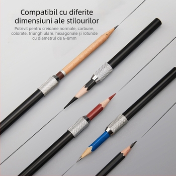 Touchmark Extender pentru creion – tijă metalică de extensie pentru creioane, diametru 6–8 mm