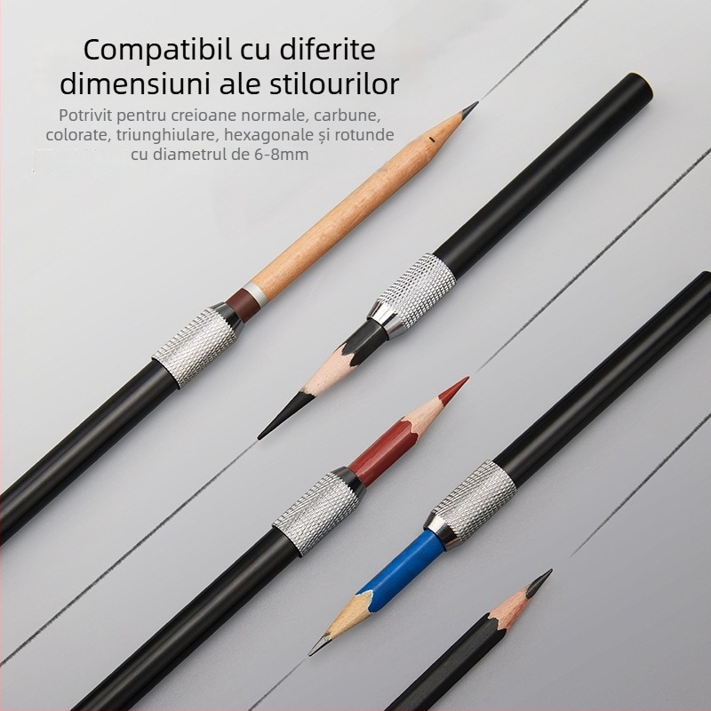 Touchmark Extender pentru creion – tijă metalică de extensie pentru creioane, diametru 6–8 mm