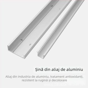 Hardvare pentru uși glisante din aluminiu – Vishunda OEM, încărcare maximă 80 kg, interval 800–1200 mm