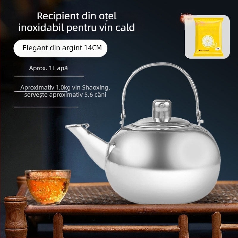 Dispozitiv de încălzire a vinului – sticlă de cristal, stil minimalist modern, model YJ980662373227