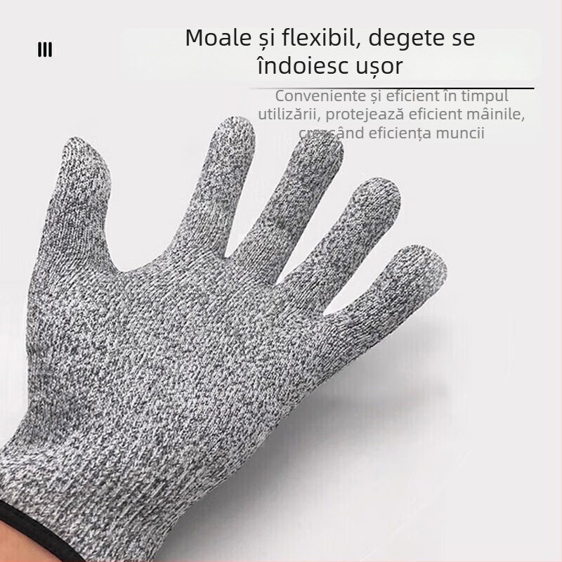 NITEX N1305 mănuși anti-tăiere, nivel 5, HPPE, pentru prelucrarea alimentelor, grădinărit și reparații auto