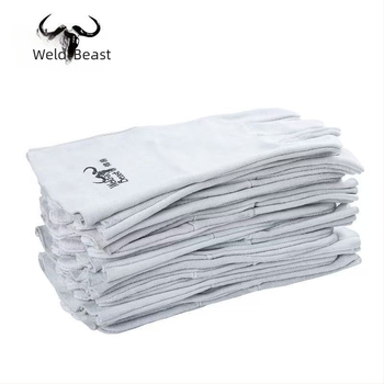 Mănuși de sudură din piele de vită pentru protecție în sudură — marca Welding Beast