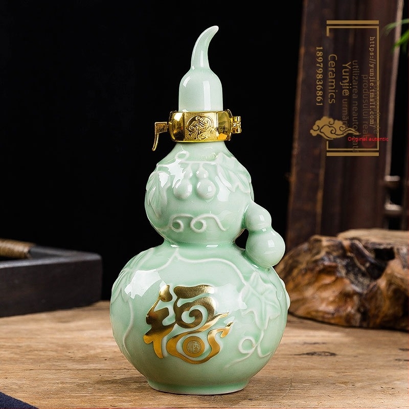 Sticlă ceramică pentru vin de la Yunjie Ceramics, capacitate 1000 ml, stil simplu, calitate primă clasă