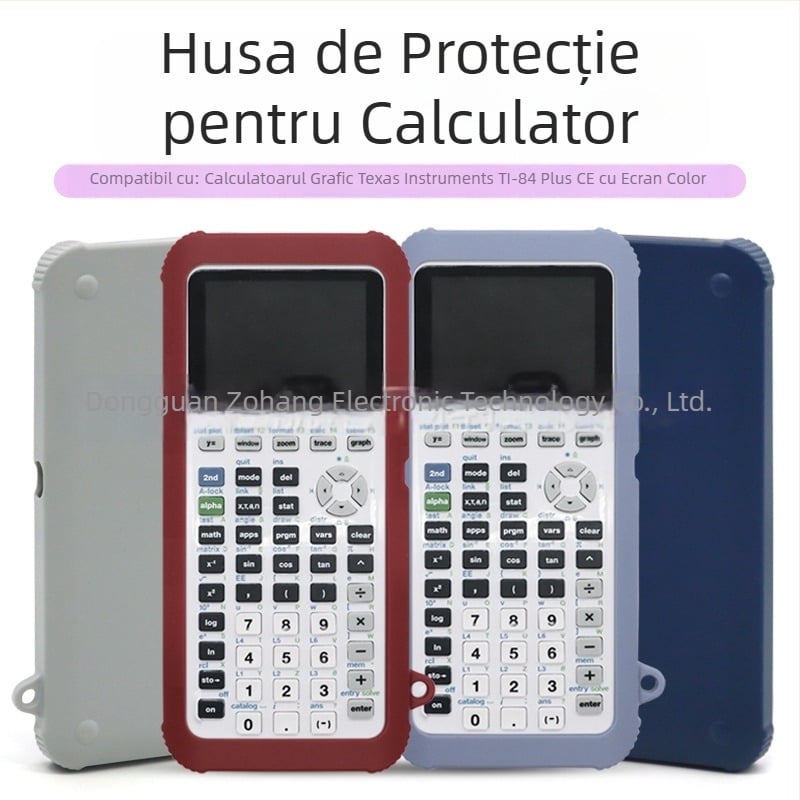 Husă de protecție din silicon pentru calculatorul grafic TI-84 Plus CE, anti-derapare și protecție la căderi