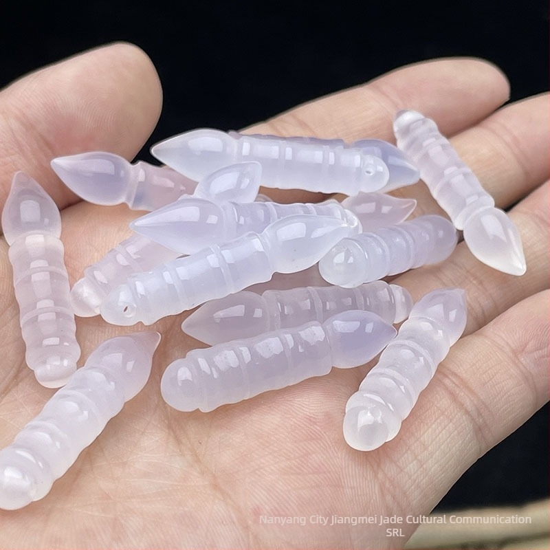 Accesorii de bijuterii DIY — pandantiv din agat, cu model Wenchang pen, gravură, design original