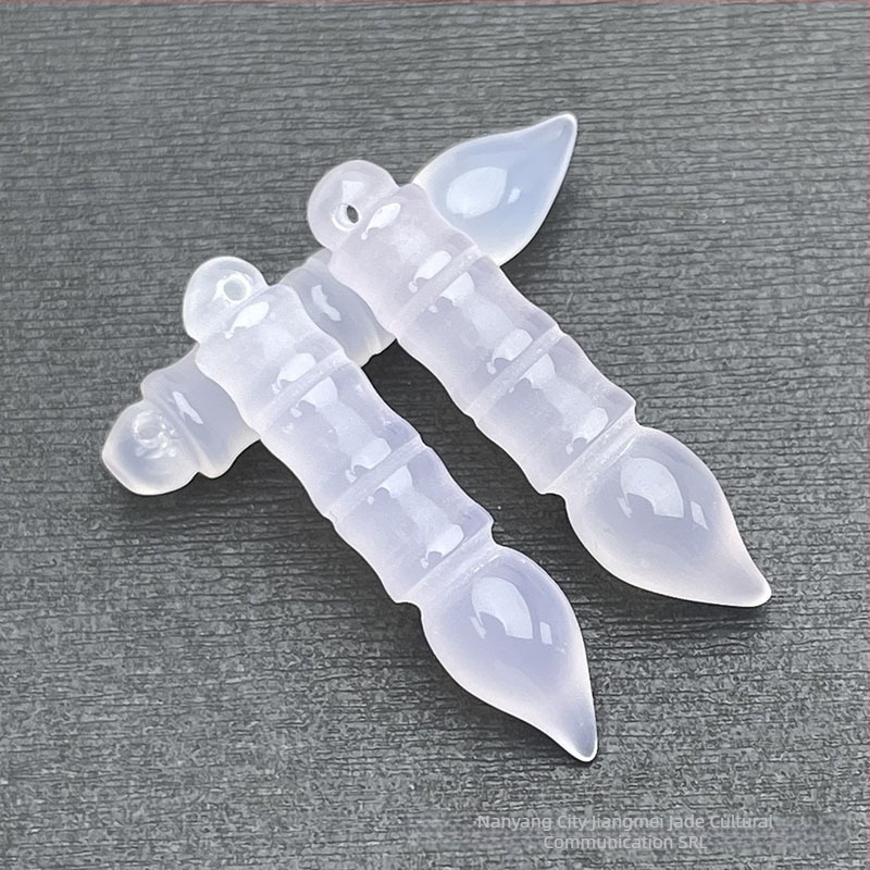 Accesorii de bijuterii DIY — pandantiv din agat, cu model Wenchang pen, gravură, design original