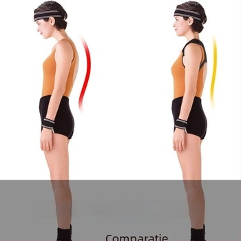 Bandă pentru corecția posturii în formă de opt – reglabilă, respirabilă, susținere pentru spate pentru adulți