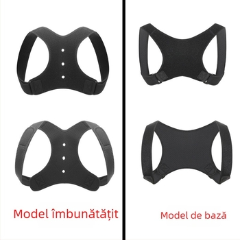 Bandă pentru corecția posturii în formă de opt – reglabilă, respirabilă, susținere pentru spate pentru adulți