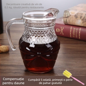 Decantator de vin cu corp îngroșat, stil modern minimalist; capacitate 1–100 ml; lansat în 2023; set.