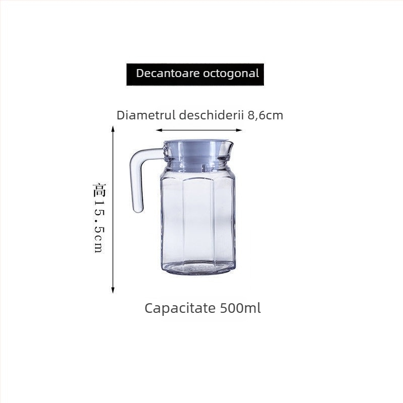 Decantator de vin cu corp îngroșat, stil modern minimalist; capacitate 1–100 ml; lansat în 2023; set.