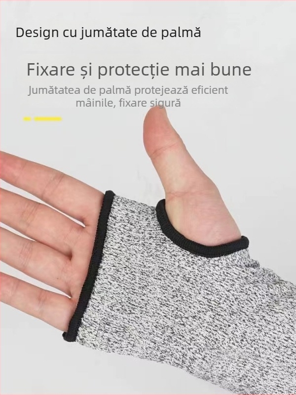 Manșete de protecție anti-tăiere, nivel 5, pentru industria sticlei