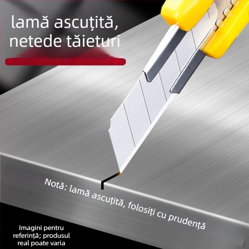 Lama pentru cutter universal SK5 oțel, utilizare industrială, pentru tapet și tăierea hârtiei - M&G Morning Light