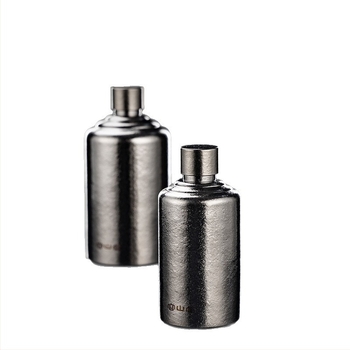 Rongshantang sticlă de vin din titan pur, pentru exterior, portabilă - stil modern minimalist, sticlă goală, imprimare logo disponibil