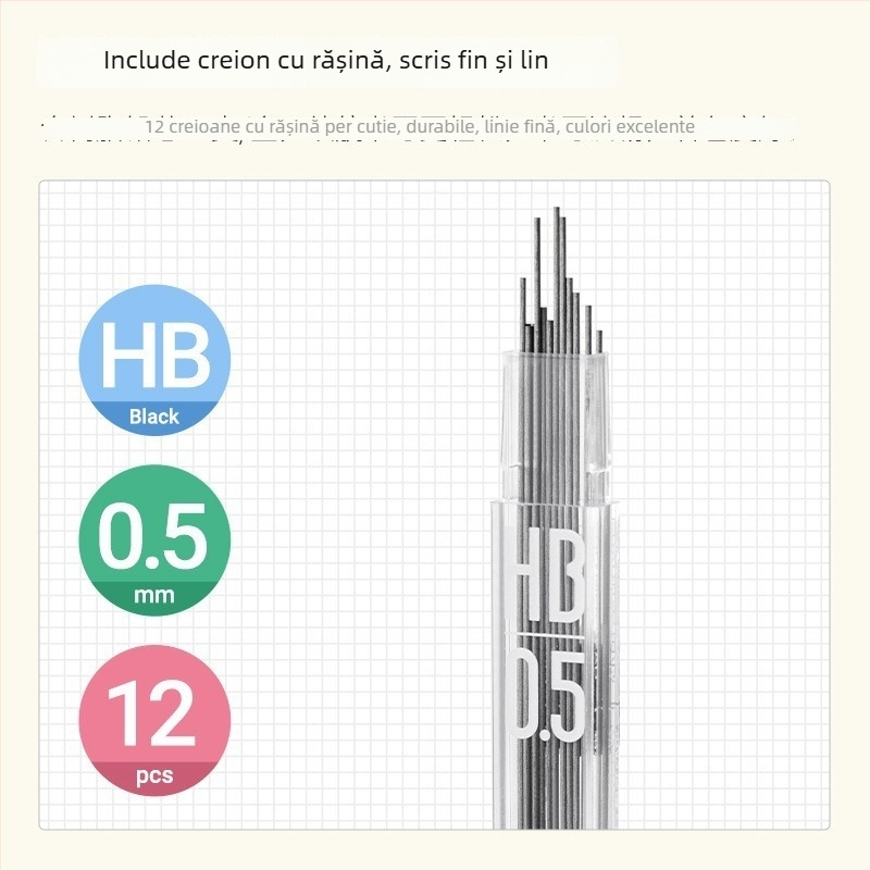 KACO creion mecanic Duplo, corp din plastic, set de 12 bucăți