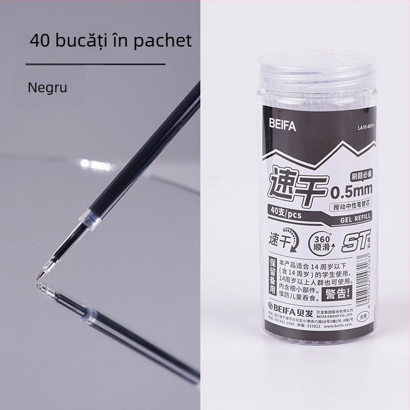 Reîncărcare pix Bucket ST, vârf 0,5 mm ST, material plastic, pentru pixuri neutre