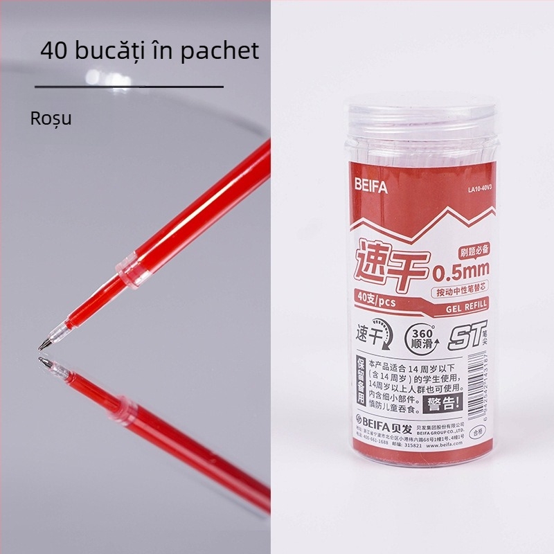 Reîncărcare pix Bucket ST, vârf 0,5 mm ST, material plastic, pentru pixuri neutre