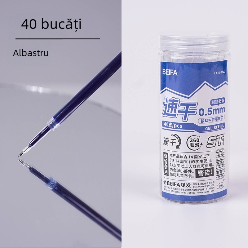 Reîncărcare pix Bucket ST, vârf 0,5 mm ST, material plastic, pentru pixuri neutre