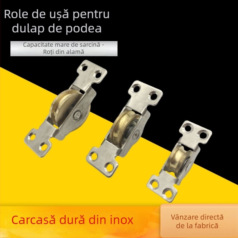 Roți pentru uși glisante de dulap de bază (Material: Cupru; Model: Roți pentru uși glisante de dulap de bază; Aplicație: role pentru uși și ferestre; Stil: Simplitate modernă)