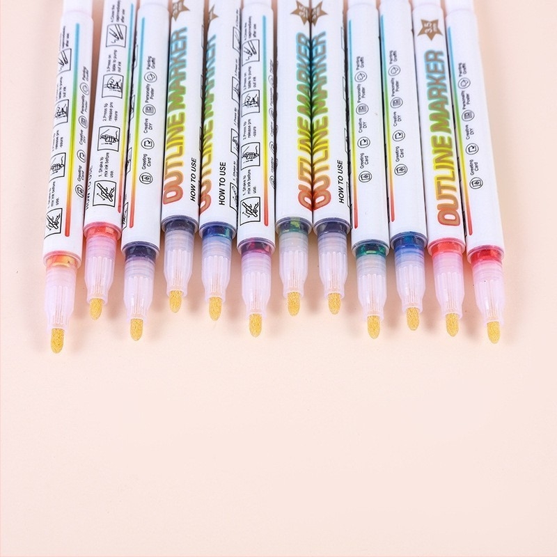 Marker stilou, carcasă din plastic, model 30-mf, ambalaj cutie de carton, vârf unic, neștergibil