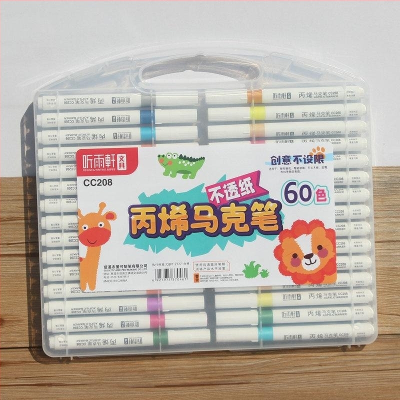 Listen Yuxuan 208 marker acrilic cu vârf unic – set pentru elevi de artă și copii