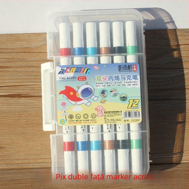 Listen Yuxuan 208 marker acrilic cu vârf unic – set pentru elevi de artă și copii