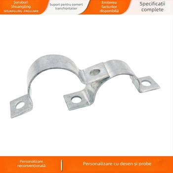 Clamă de montaj, în formă de U, zincat la cald, diametrul de prindere 12–700 mm, potrivit pentru sisteme fotovoltaice și facilități de trafic