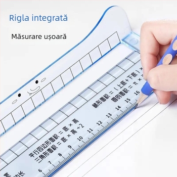 Dispozitiv de corectare a posturii la scriere pentru copii – bratara la încheietură și riglă de antrenament pentru preșcolari și elevi, modelul 1, lansare primăvara 2026