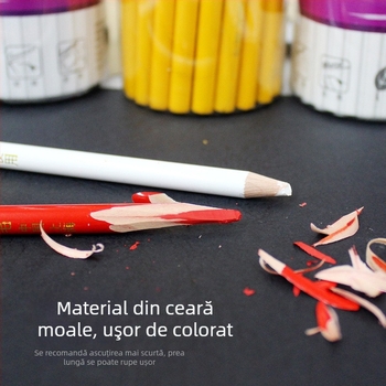 Creion pentru tâmplă 536 – corp din lemn, grafit HB, model 536