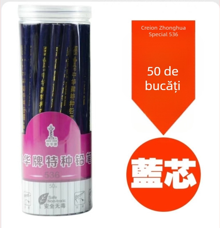 Creion pentru tâmplă 536 – corp din lemn, grafit HB, model 536