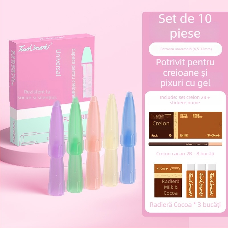 Capac de creion Touchmark, TPU, pachet 10, protecție pentru creion