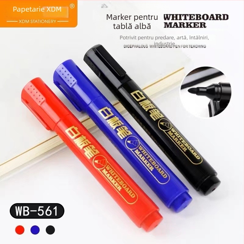 Marker pentru tablă albă WB561, vârf din fibră, priză confortabilă, scriere lină, cerneală continuă