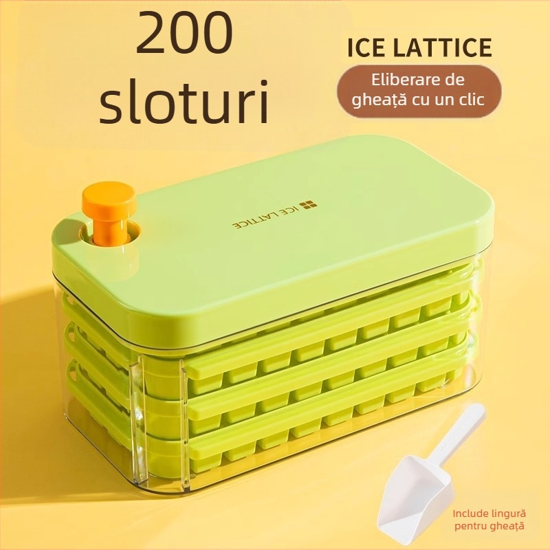 Friendly tavă pentru cuburi de gheață – 2L PP, înghețare rapidă, eliberare ușoară