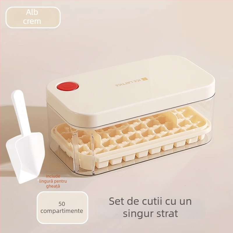 Friendly tavă pentru cuburi de gheață – 2L PP, înghețare rapidă, eliberare ușoară