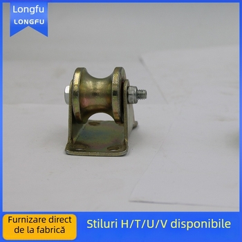 Roată pentru ușă glisantă - îngroșată, cu două roți, tipuri T/U/H, ghidaj cablu din oțel