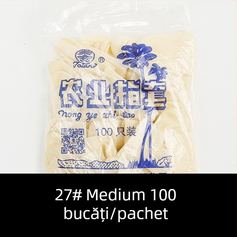 Protecție deget latex - utilizare industrială, îngroșată, impermeabilă, rezistentă la acizi și baze (material: latex; căptușire: fără; scop: protecția degetelor)