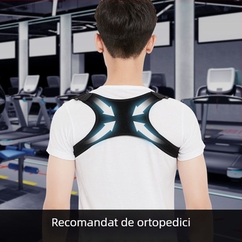 Curea de corectare a posturii pentru spate, pentru adulți și copii, cu susținere a spatelui