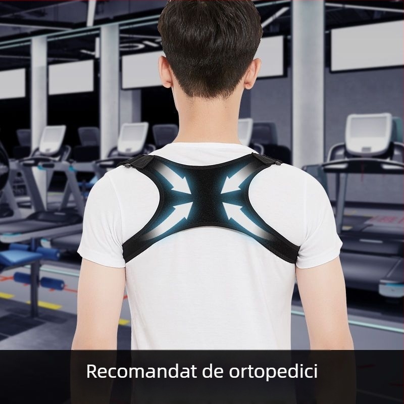 Curea de corectare a posturii pentru spate, pentru adulți și copii, cu susținere a spatelui